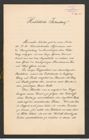 k.k. naturhistorisches Hofmuseum, Intendanzakten 1885-1896 (Hauer), Aktenzahl Z.249/1889, Seite 1